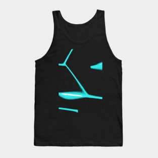 turquoise glowing at the dark Tank Top